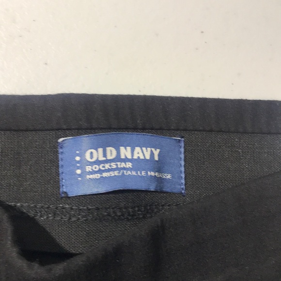 Old Navy | Rockstar Mid Rise Leggings Black 2 - Picture 4 of 5